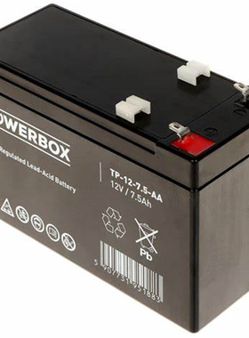 POWERBOX蓄电池 TP-12-7.5-AA 12V7.5AH 免维护可充电电池