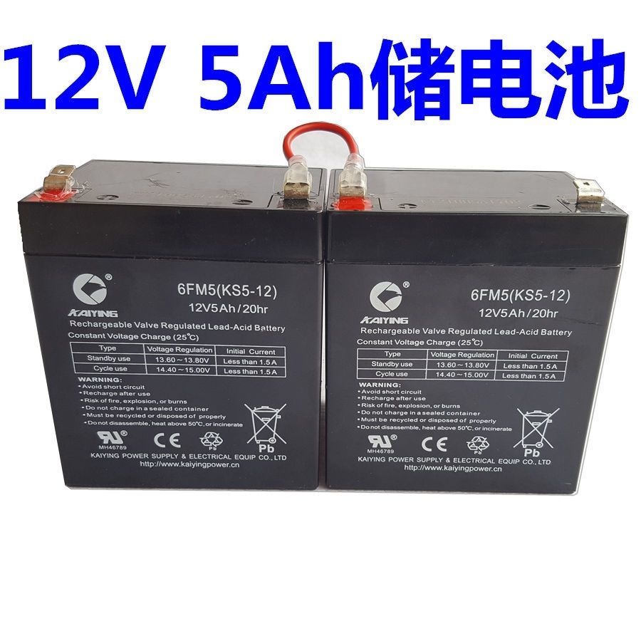 24V卷帘门控制器专用电瓶12v5ah