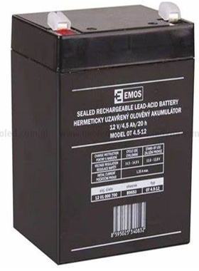 EMOS蓄电池 OT4.5-12 12V/4.5AH/20H 免维护可充电电池