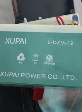 XUPAI 蓄电池 6-DZM-12 12V12AH 12伏电动喷雾器 打药机专用电瓶