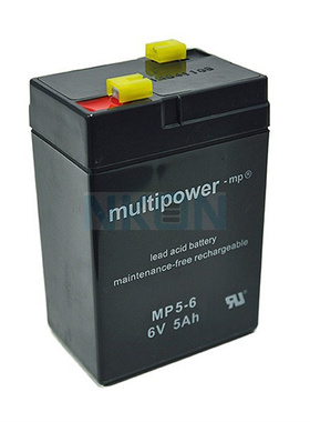 multipower MP5-6 6V5AH免维护可充电铅酸蓄电池