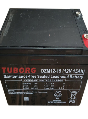 TUBORG 蓄电池 DZM12-15 12V 15AH 免维护铅酸电池