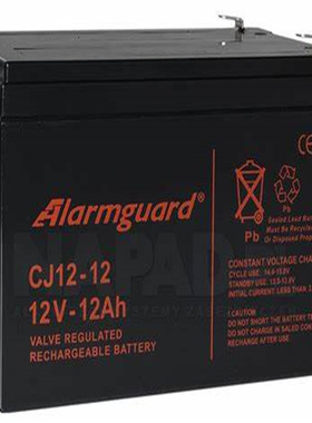 Alarmguard蓄电池 CJ12-12 12V12AH 免维护铅酸电池