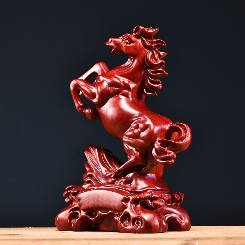 红梨实木马红木十二生肖马家居装饰公司业乔迁送礼工艺品,家居饰品,木雕,淘宝优惠券,粉丝福利购,淘宝优惠卷