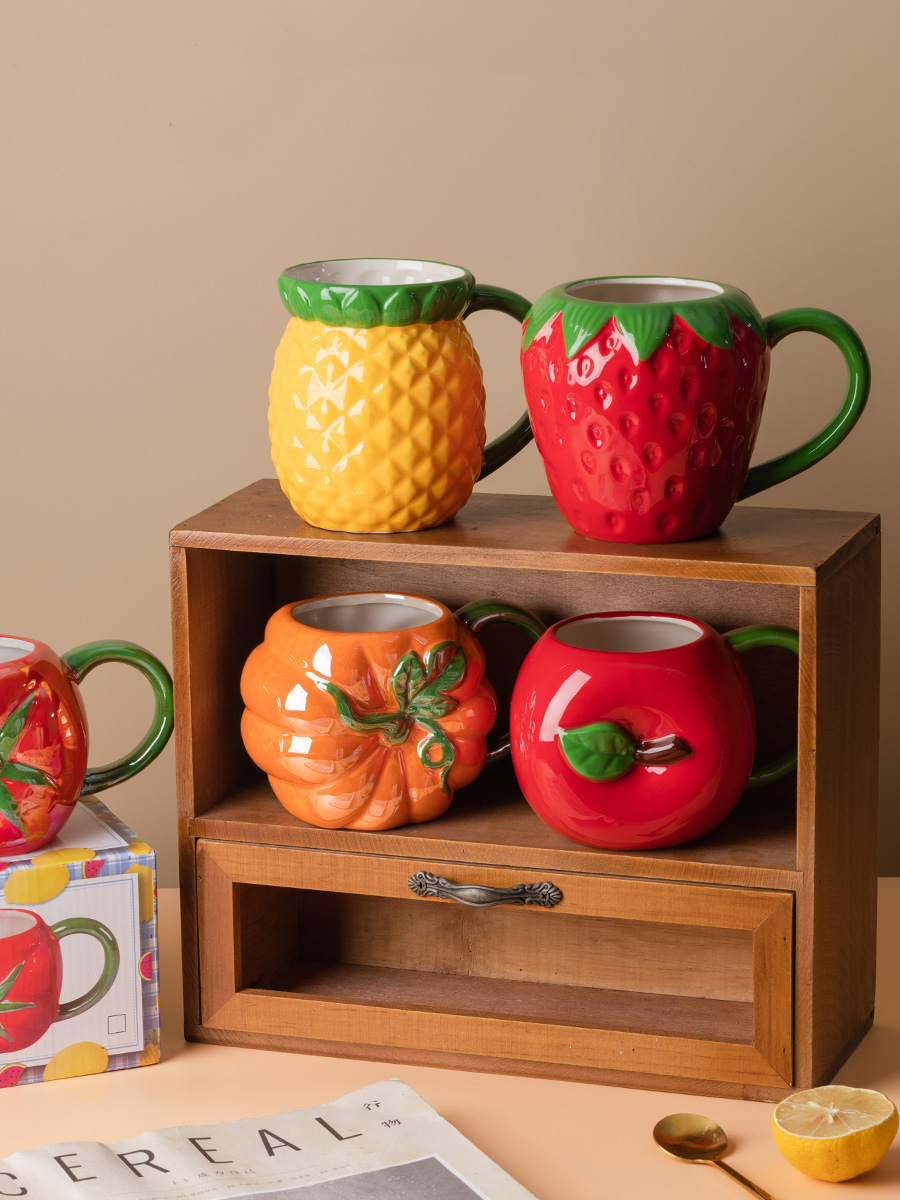 杯子，女孩水杯，办公杯，咖啡杯，茶杯，有盖子的陶瓷杯，大容量