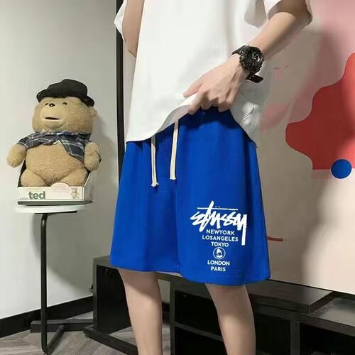 特大码300斤华夫格冰丝短裤男夏大码宽松运动速干休闲五分裤ins潮