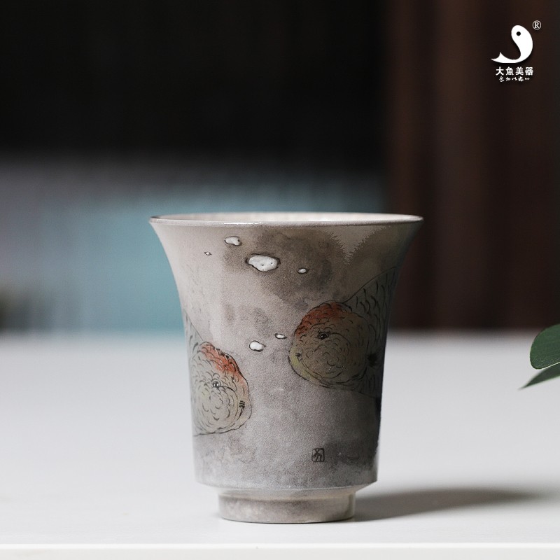 大鱼美器手绘风青年90cc主人杯