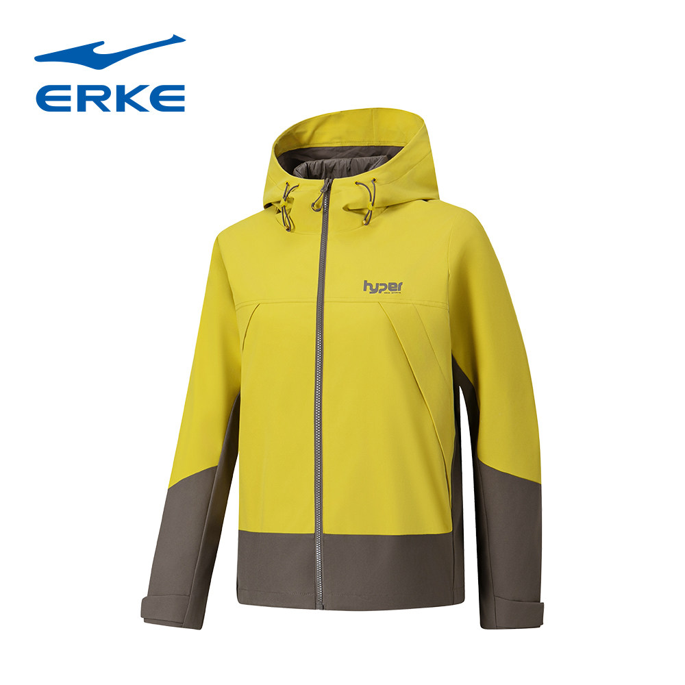 鸿星尔克冲锋衣2025冬季女子保暖运动防风梭织两件套12225406086