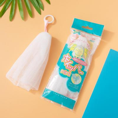 日式新款可挂带环扣发泡网沐浴球