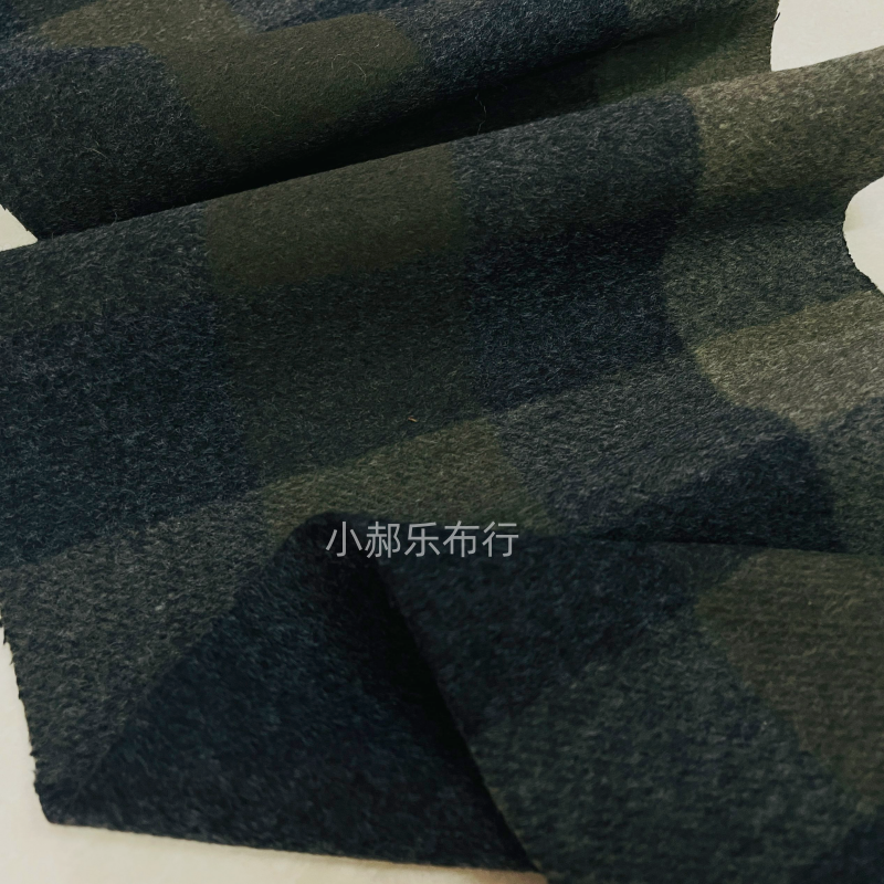 可剥双面羊毛呢格子布料大衣西服套装半裙 手工DIY设计师定制面料