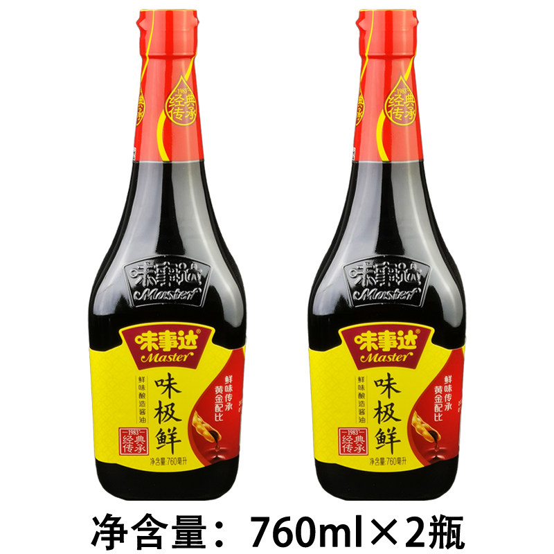 味事达味极鲜760ml特级酿造酱油