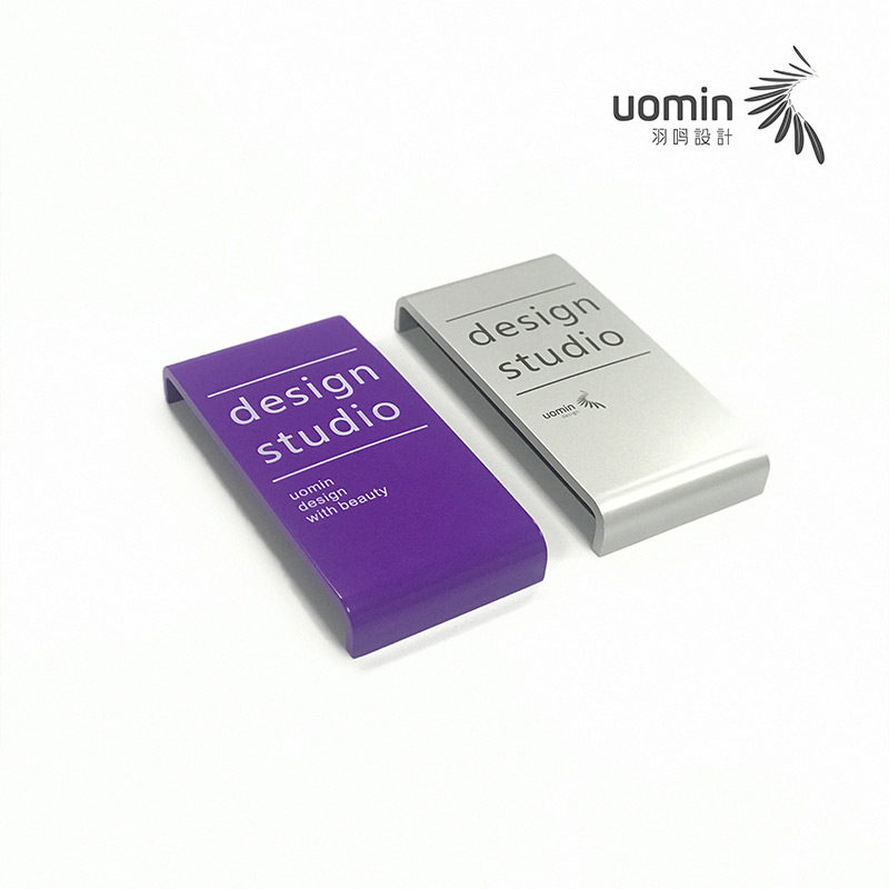 办公写字楼工作室银色导视牌定制