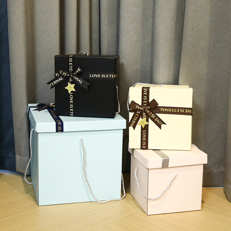 large aneroid birthday gift box packing box boy snacks empty