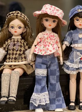 30厘米洋娃娃芭20关节新款BJD公仔玩偶3-6岁女童过家家换装洋娃娃