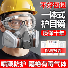 有毒气体防毒面具化学实验室喷漆专用防护硫化氢防甲醛全面罩化工