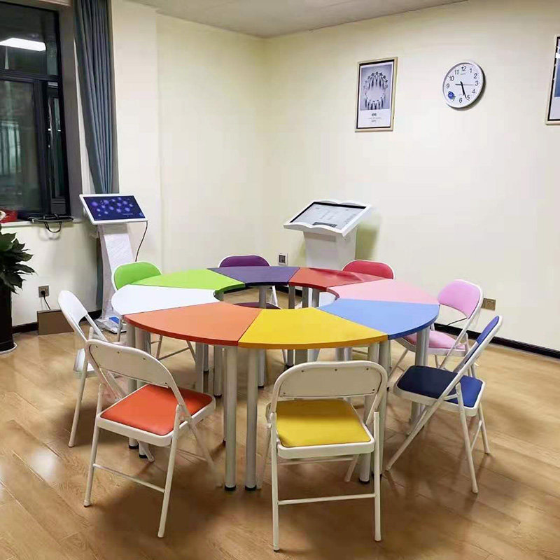 学校心理辅导室团体活动桌椅单位咨询室彩色变形拼接培训拓展器材
