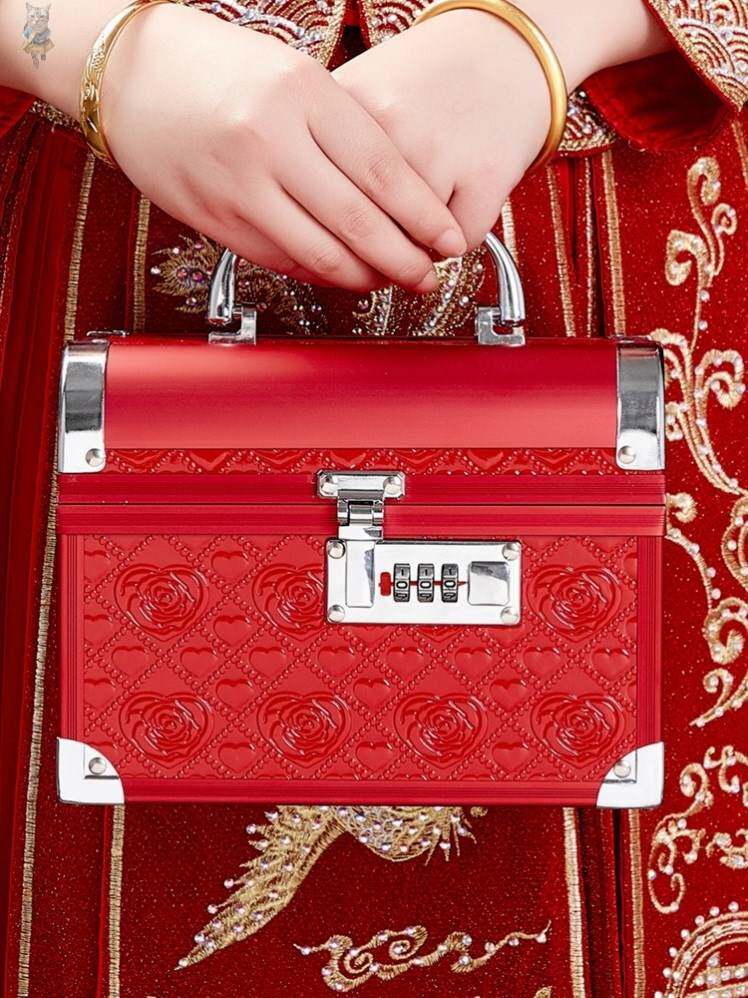 金订婚三/金聘礼首饰盒彩礼箱子结婚提亲礼盒聘金盒陪810/20万嫁