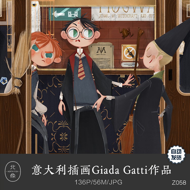 意大利插画师Giada Gatti作品 卡通沙龙影视游戏人物原画绘画参考