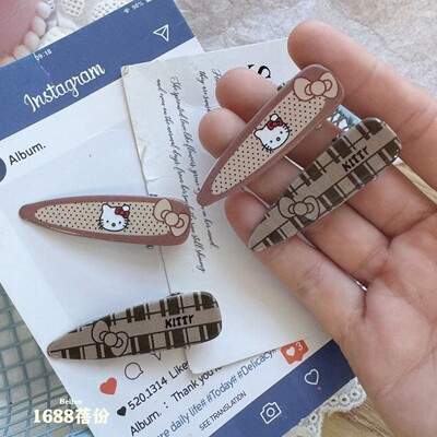卡通可爱hellokitty发夹甜美百搭
