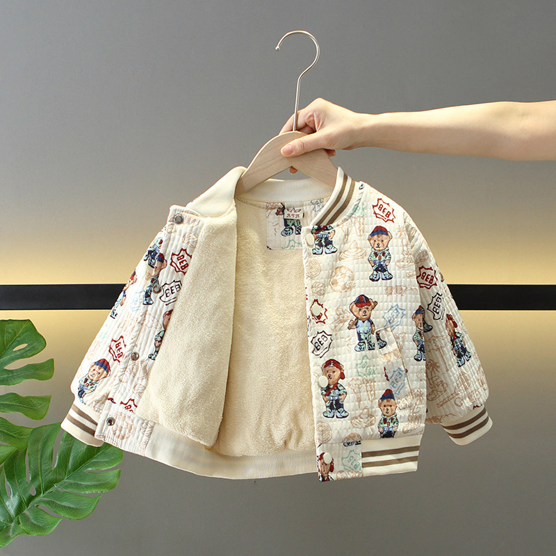 男童秋冬款外套2025新款儿童冬季棒球服时髦加绒加厚棉衣宝宝上衣,童装/婴儿装/亲子装,普通外套,淘宝优惠券,粉丝福利购,淘宝优惠卷
