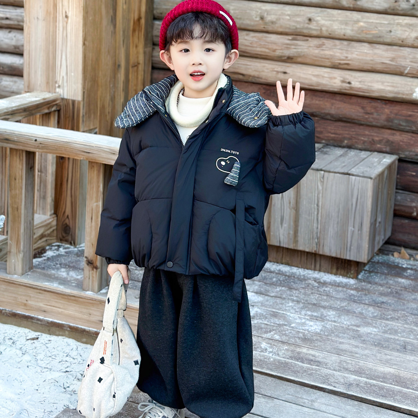 儿童冬季羽绒服男童加厚90白鸭绒外套2025新款男孩宝宝保暖冬装潮,童装/婴儿装/亲子装,羽绒服,淘宝优惠券,粉丝福利购,淘宝优惠卷