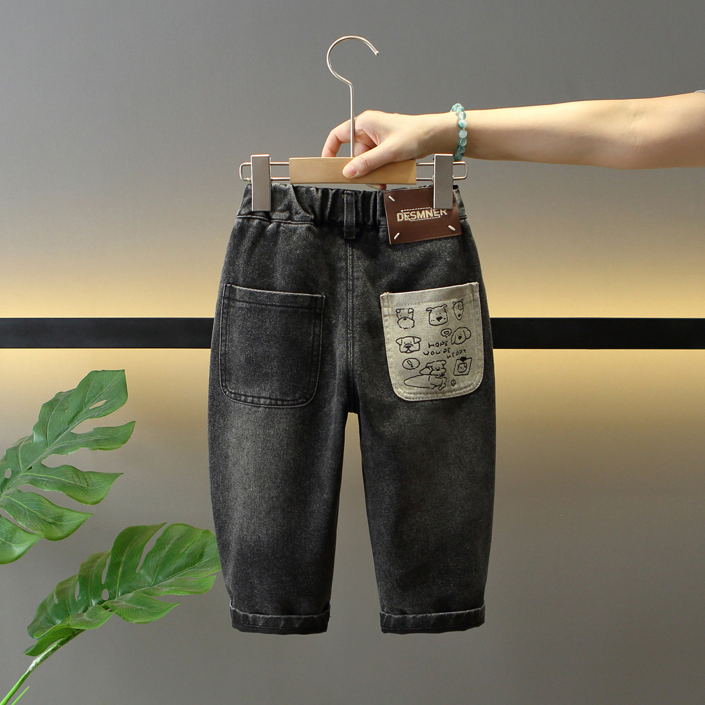 男童牛仔裤春秋装2026新款儿童时髦休闲长裤宝宝秋季韩版百搭裤子,童装/婴儿装/亲子装,儿童牛仔裤,淘宝优惠券,粉丝福利购,淘宝优惠卷