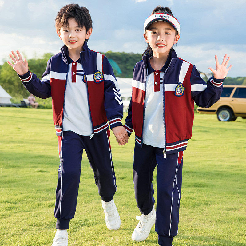 小学生校服春秋套装秋冬季冲锋衣三合一运动棒球服儿童班服一年级