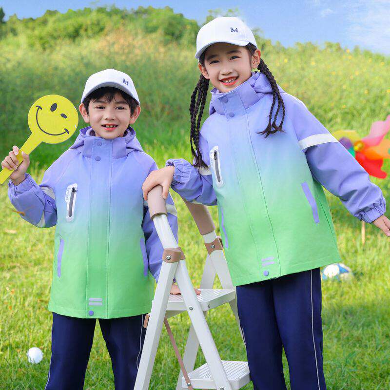 小学生校服套装幼儿园园服冬季三合一冲锋衣儿童冬装班服三件套
