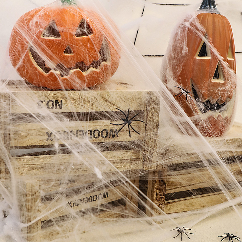 万圣节主题装饰蜘蛛网棉