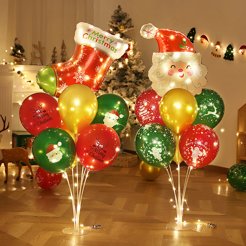圣诞节装饰主题气球摆件桌飘