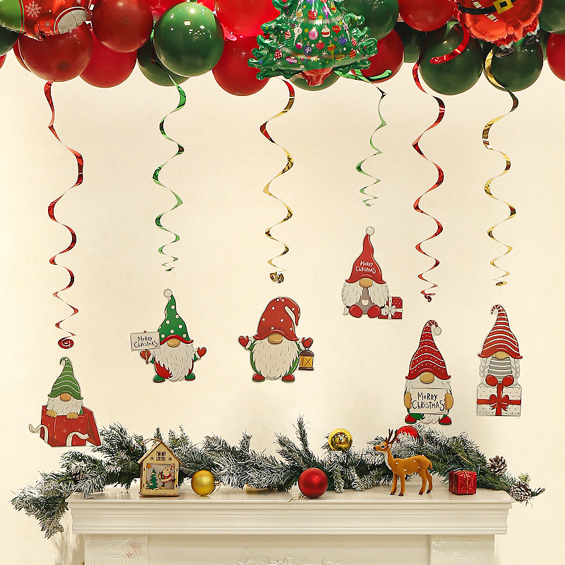 圣诞节装饰品螺旋吊饰挂件