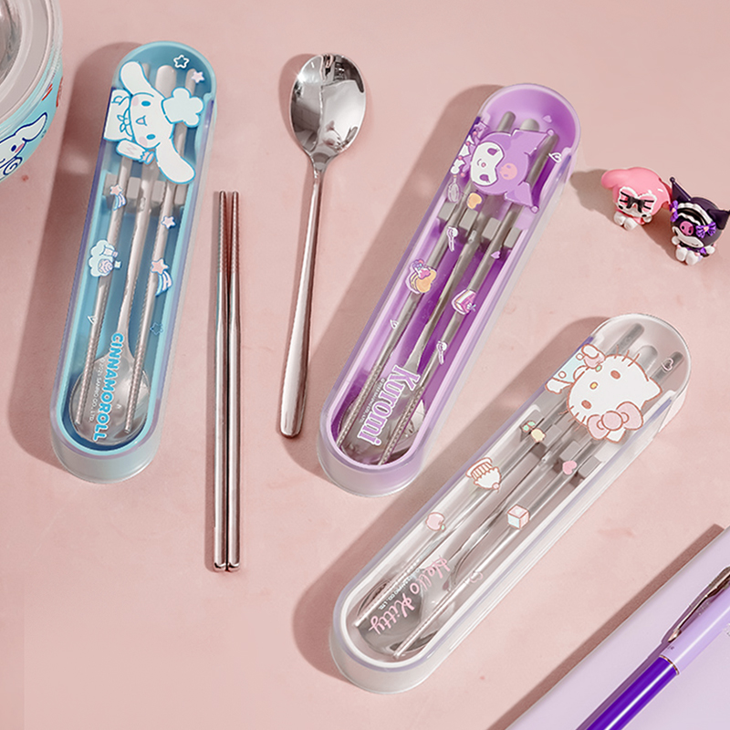 HelloKitty小学生专用便携餐具