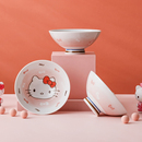 HelloKitty陶瓷碗釉下彩餐具家用饭碗可爱儿童碗高颜值碗个人专用