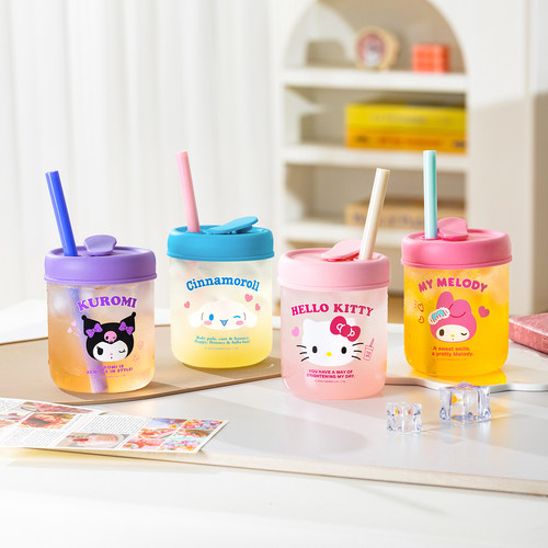 HelloKitty高硼硅玻璃吸管杯