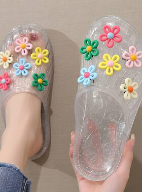 水晶鞋2026新款凉鞋女半拖外穿鞋