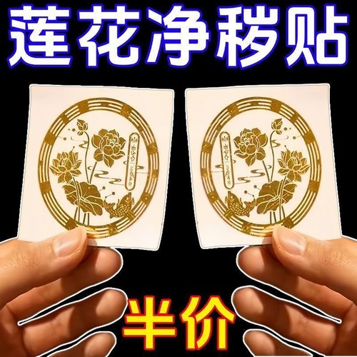 荷花鲤鱼净秽图好运连连厕所厨房荷花贴画卫生间莲花锦鲤防水贴纸