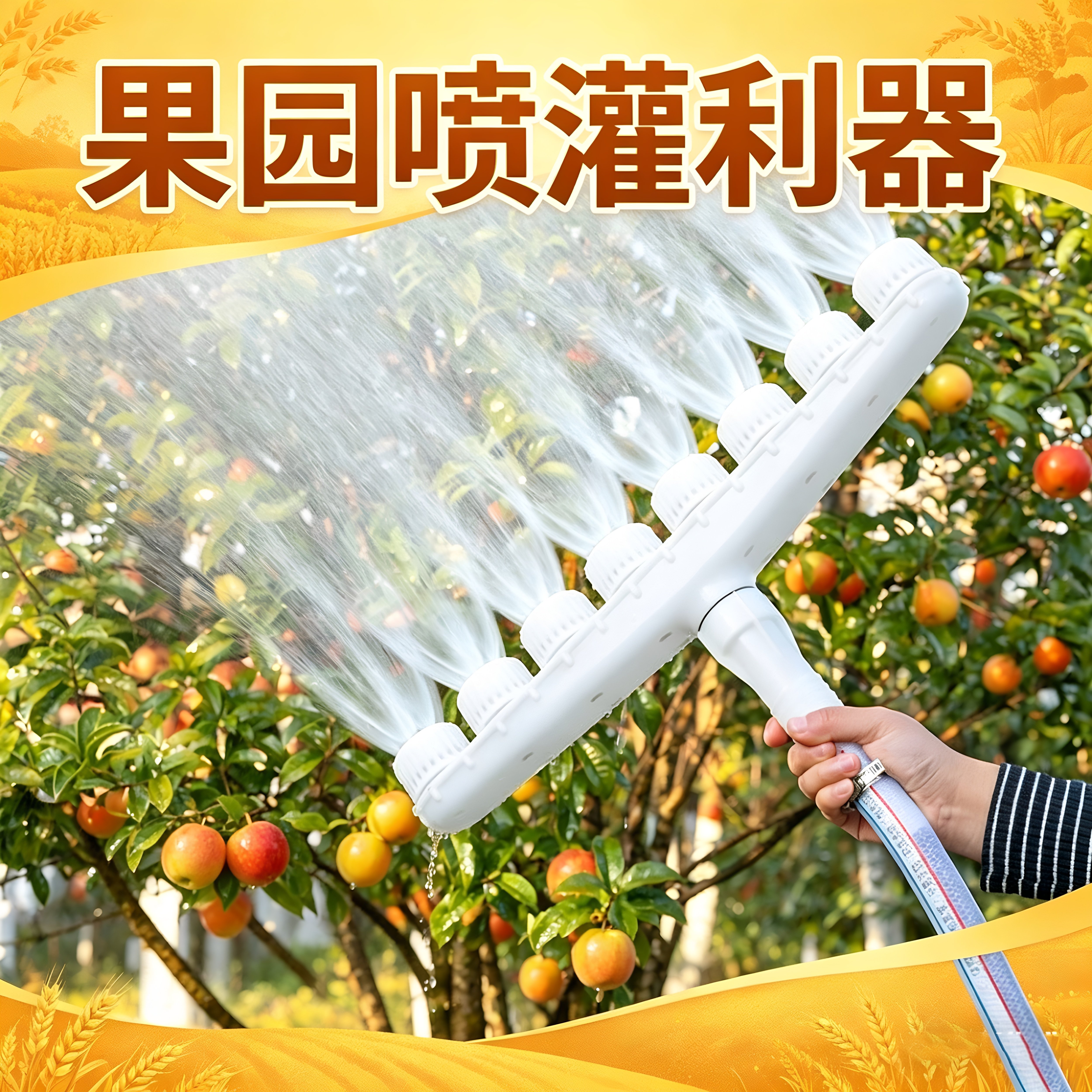 大棚浇地浇水喷头农用灌溉浇菜好物水泵塑料雾化大流量园艺洒水