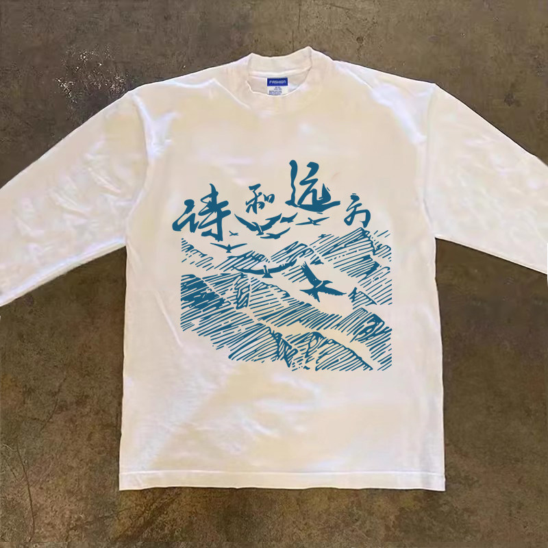 重磅100%纯棉3g中国风秋