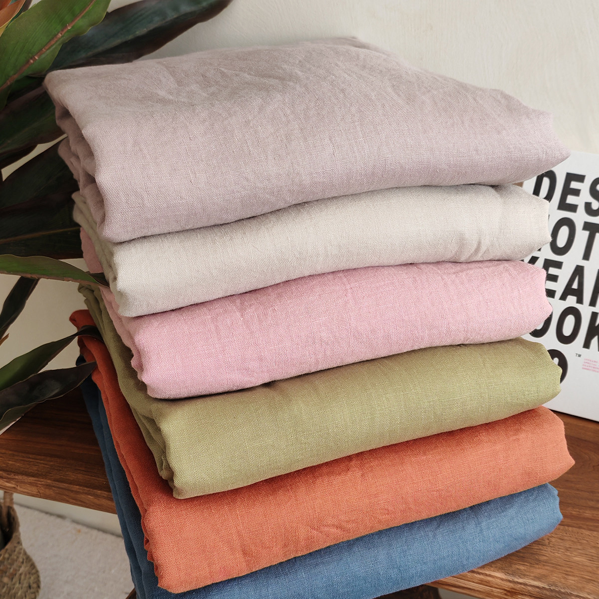 纯福利~出口欧美汉麻床单酵素水洗100麻布单双人睡单纯色净版麻单