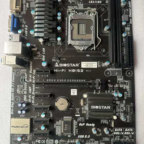 议价映泰HI－FI，H81S2主板，下来的，带挡板，功能完好