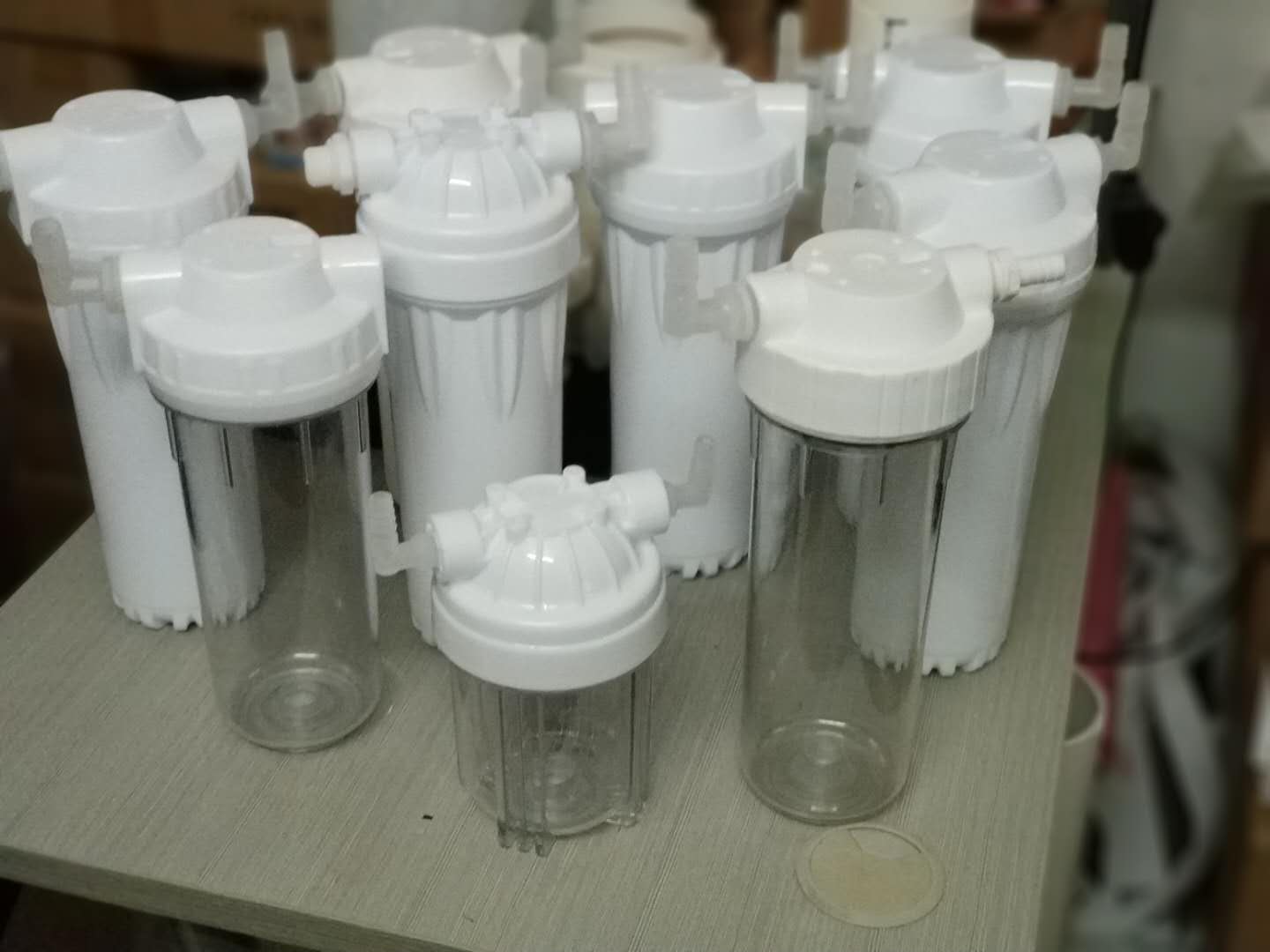 鱼缸快速净水前置过滤桶水族箱透I明滤瓶自制不锈钢滤网循环隔离
