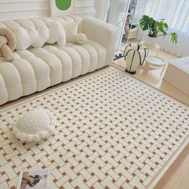 地毯茶几棋盘地毯秋冬卧室奶油地毯格客厅风垫抽象地毯百搭地,居家布艺,地毯,淘宝优惠券,粉丝福利购,淘宝优惠卷