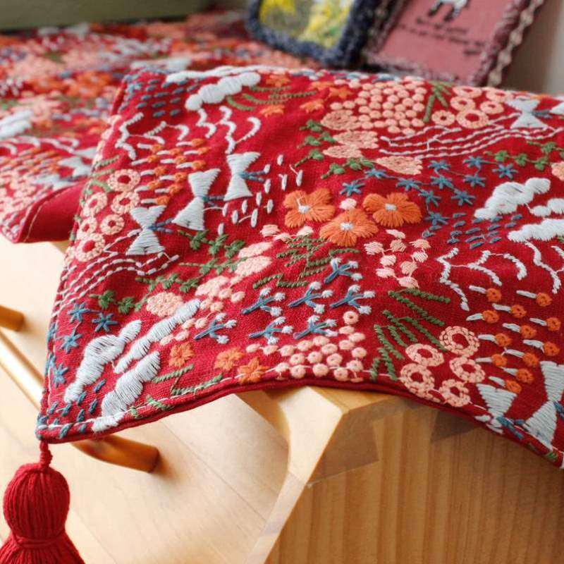 轻奢盖布电视柜刺绣桌旗桌垫布长方形结婚柜茶几餐边餐桌斗柜鞋柜,居家布艺,桌旗,淘宝优惠券,粉丝福利购,淘宝优惠卷