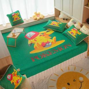 定制大四季床盖床笠三件套儿童房库洛米专用榻榻米床单炕防滑通用