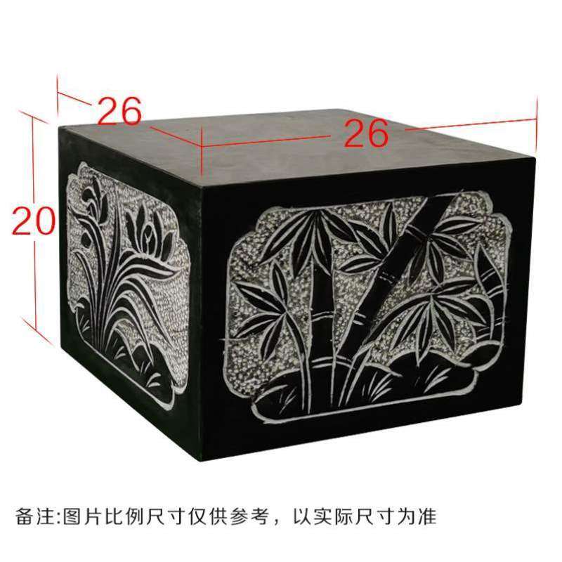 底座柱墩柱方形柱子柱基实心石空心石头柱础石墩顶石定制庭院青石