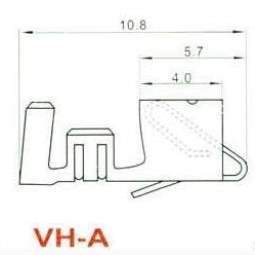 簧片压线1000冷个压头96MM25VH3元=端子.铜质