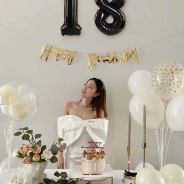 派对同款18布置成人礼岁感生日快乐网红场景气球仪式装饰浪漫女孩