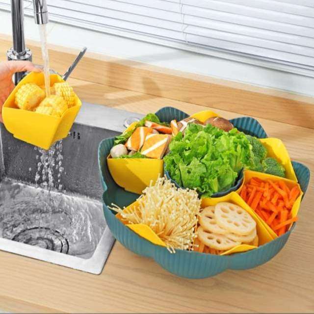篮分格盘子火锅盘创意蔬菜餐具沥水厨房家用盘菜盘配菜拼盘,厨房/烹饪用具,配菜/备菜盘,淘宝优惠券,粉丝福利购,淘宝优惠卷