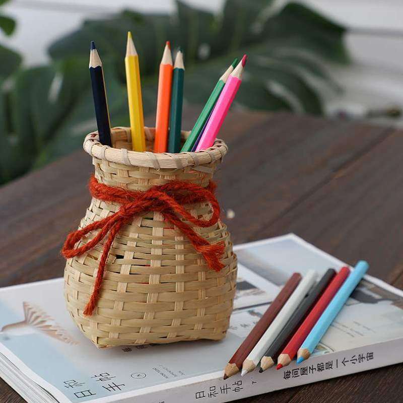 儿童舞台茶竹编小鱼篓竹道具竹编背篓幼儿园娄背篓舞蹈手工,特色手工艺,竹编/竹雕,淘宝优惠券,粉丝福利购,淘宝优惠卷