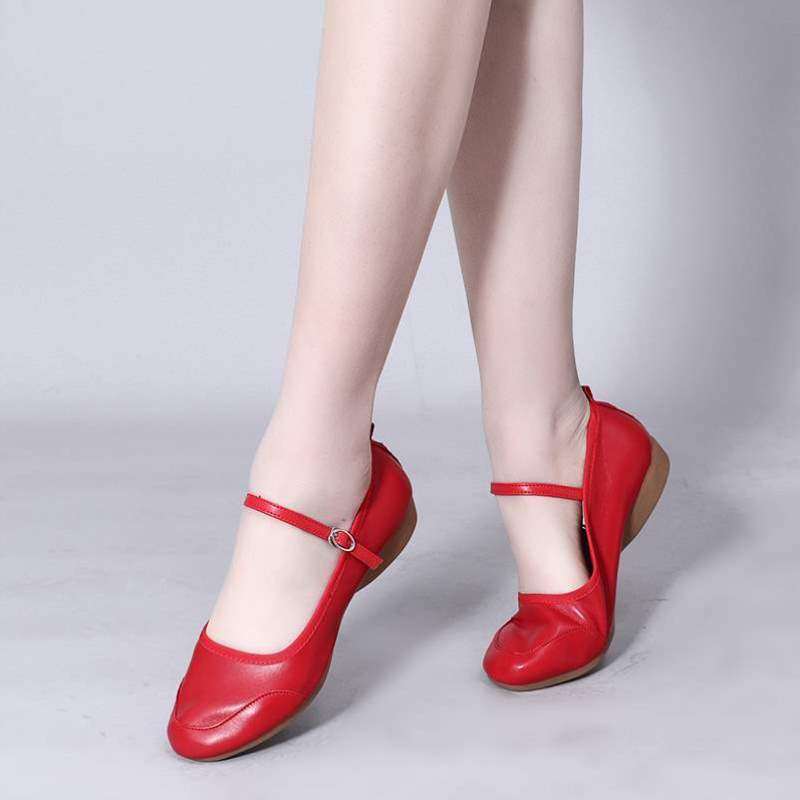 软底平底新款演出2024广场女外舞鞋年夏季真皮舞蹈跳舞鞋穿女鞋女,运动/瑜伽/健身/球迷用品,广场舞鞋,淘宝优惠券,粉丝福利购,淘宝优惠卷